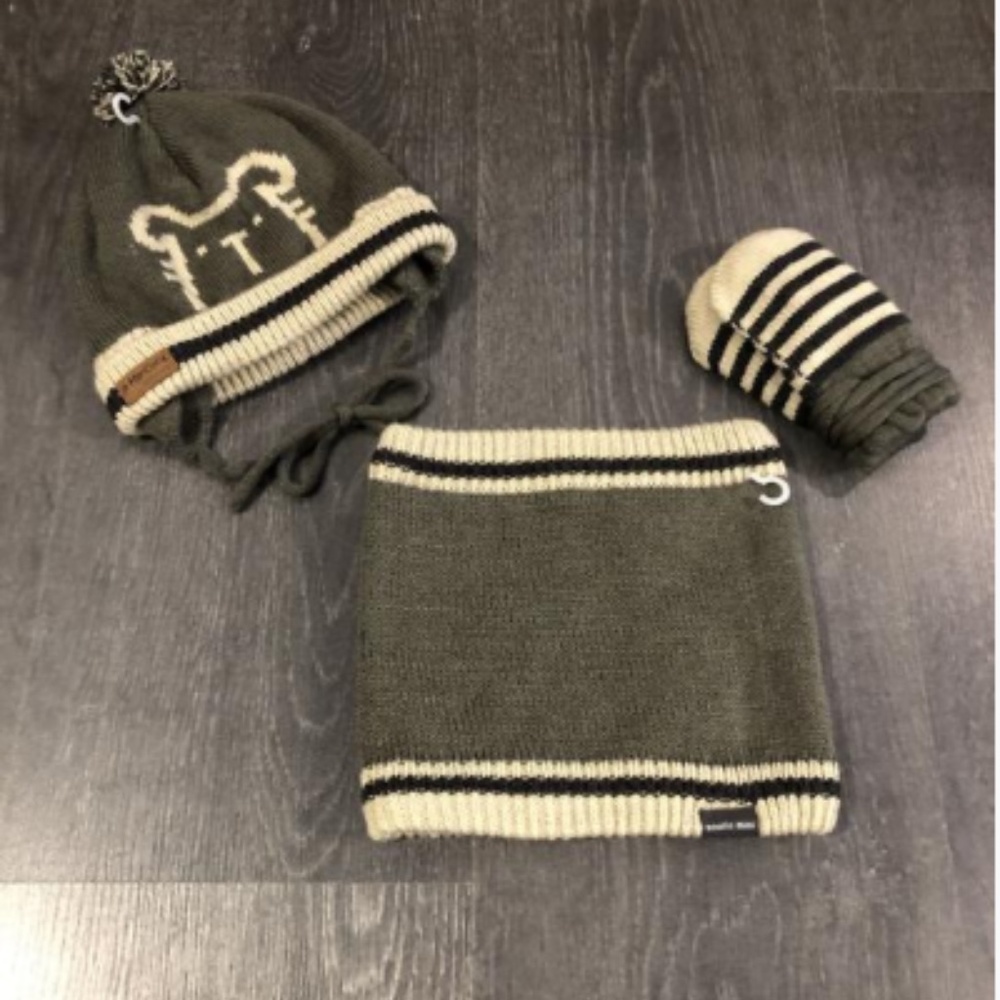 Kit 3 pieces knit - Ensemble 3 mcx
